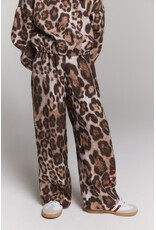 Alix the Label Woven Jaguar Wide Leg Pants Animal
