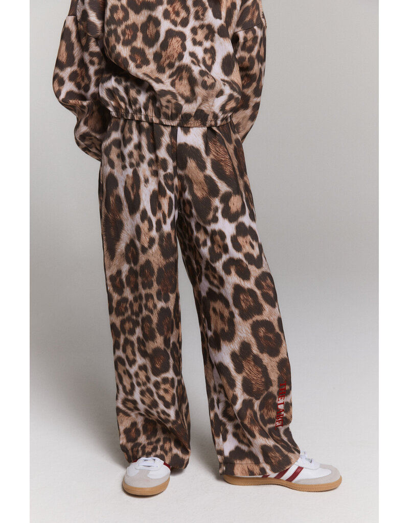 Alix the Label Woven Jaguar Wide Leg Pants Animal
