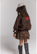 Alix the Label Knitted Shiny Skirt Warm Brown