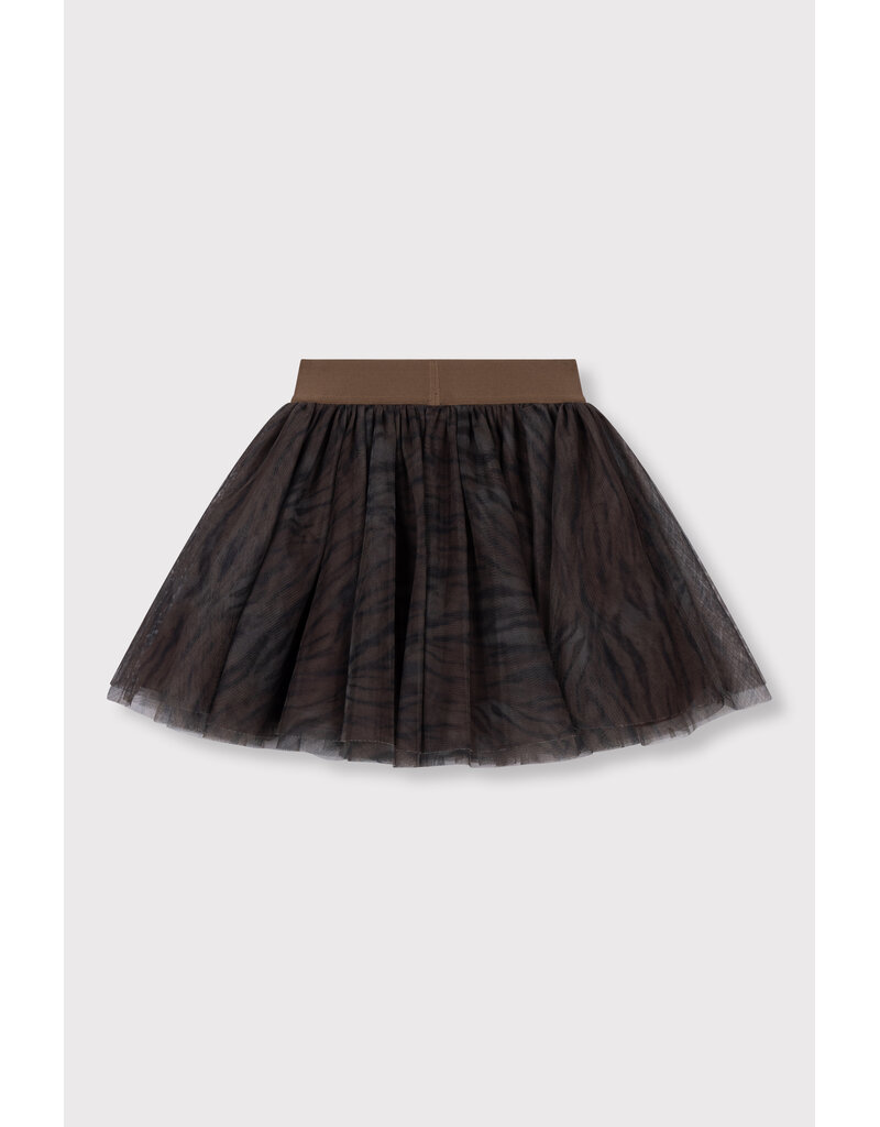 Alix the Label Woven Tiger Tule Skirt Animal