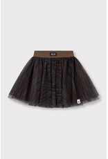 Alix the Label Woven Tiger Tule Skirt Animal