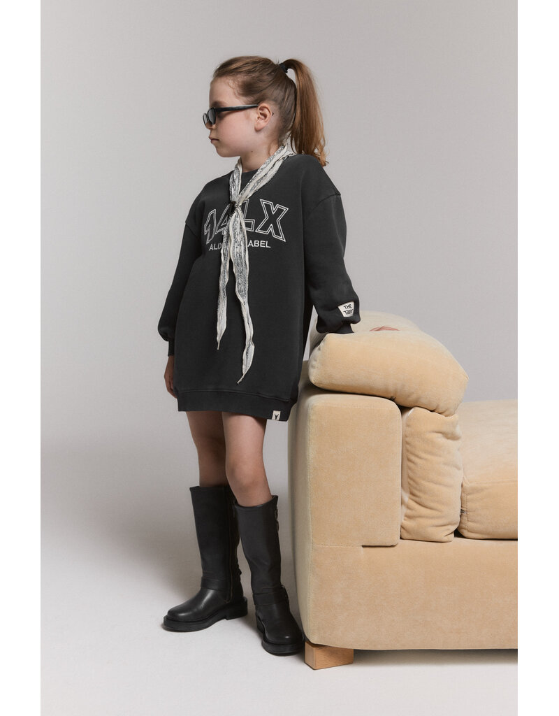 Alix the Label Knitted 14lx Sweatdress Charcoal Grey