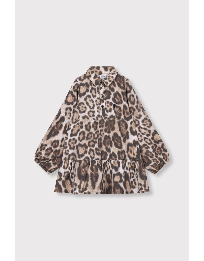 Alix the Label Woven Jaguar Dress Animal