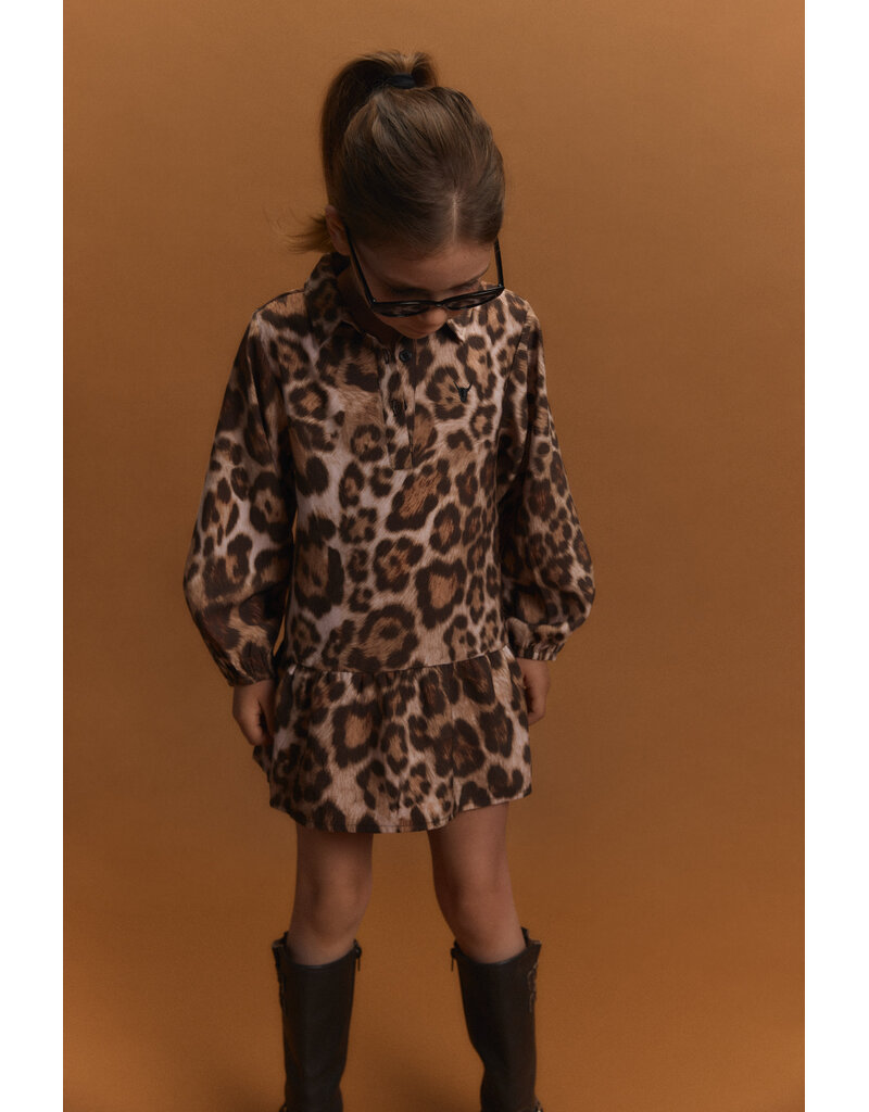 Alix the Label Woven Jaguar Dress Animal
