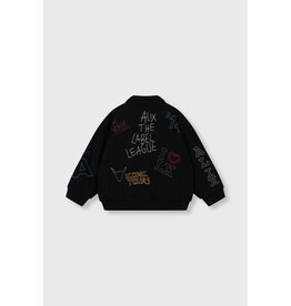 Alix the Label Knitted Patches Jacket Black