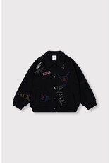 Alix the Label Knitted Patches Jacket Black