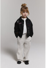Alix the Label Knitted Patches Jacket Black