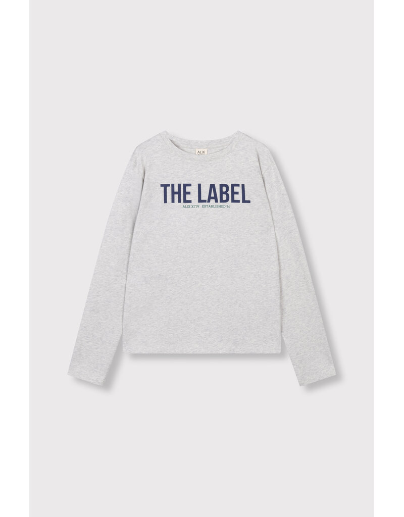 Alix the Label Knitted The Label Longsleeve Light Grey Melange