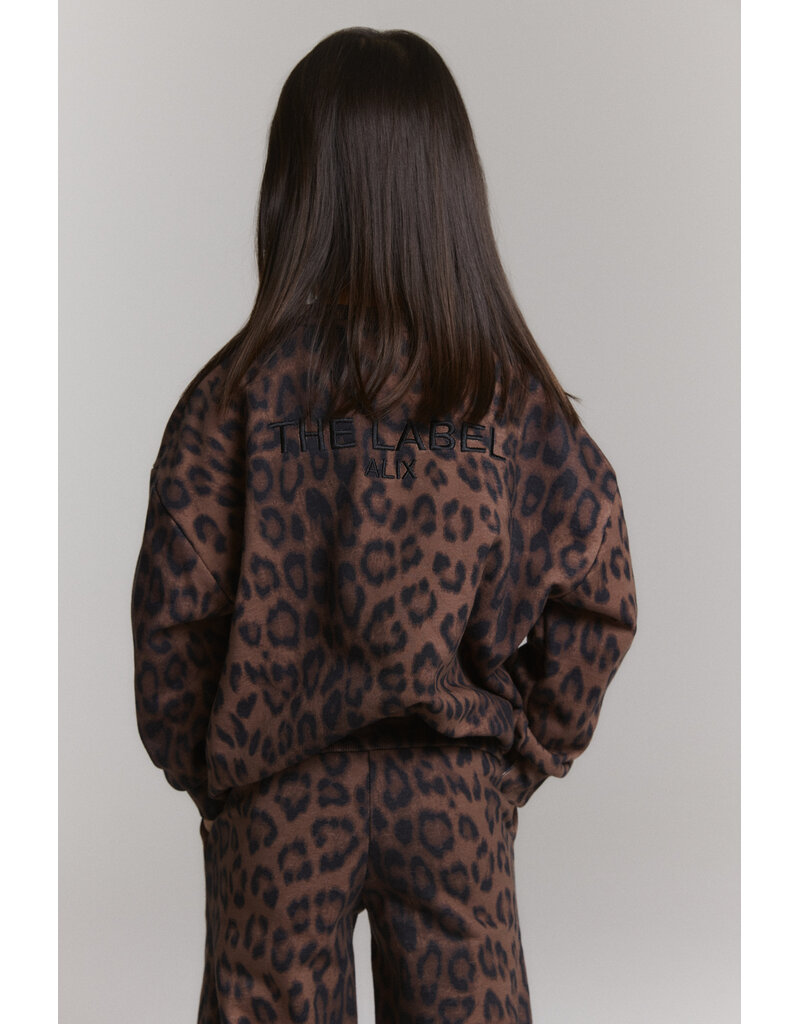 Alix the Label Knitted Leopard Sweater Animal