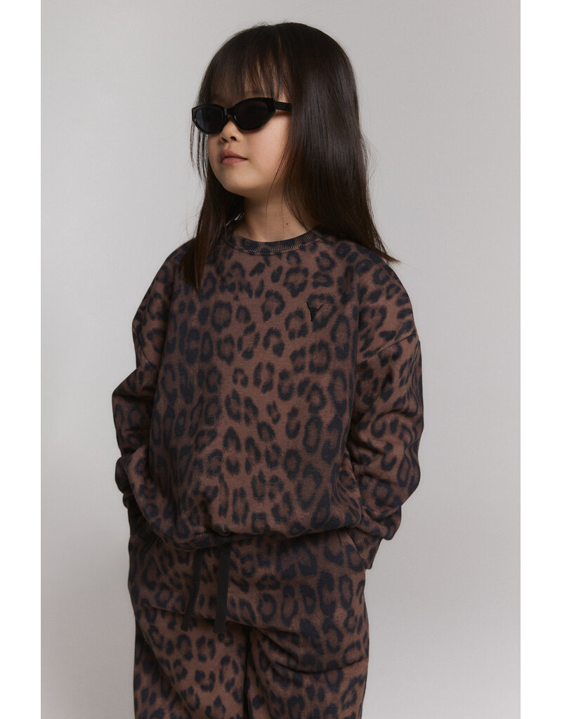 Alix the Label Knitted Leopard Sweater Animal