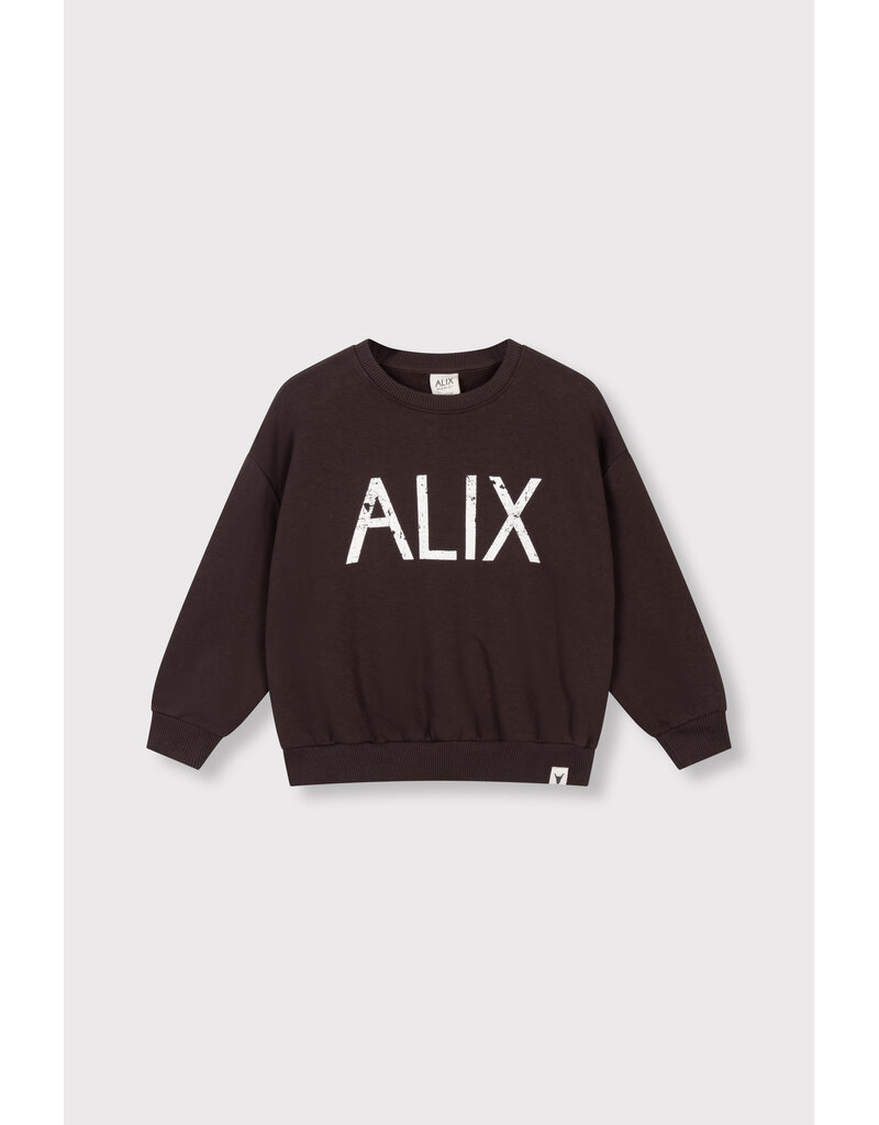 Alix the Label Knitted World Tour Sweater Warm Brown