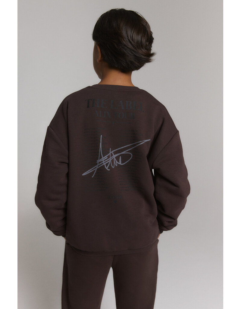 Alix the Label Knitted World Tour Sweater Warm Brown