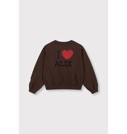 Alix the Label Knitted Batwing Sweater Warm Brown