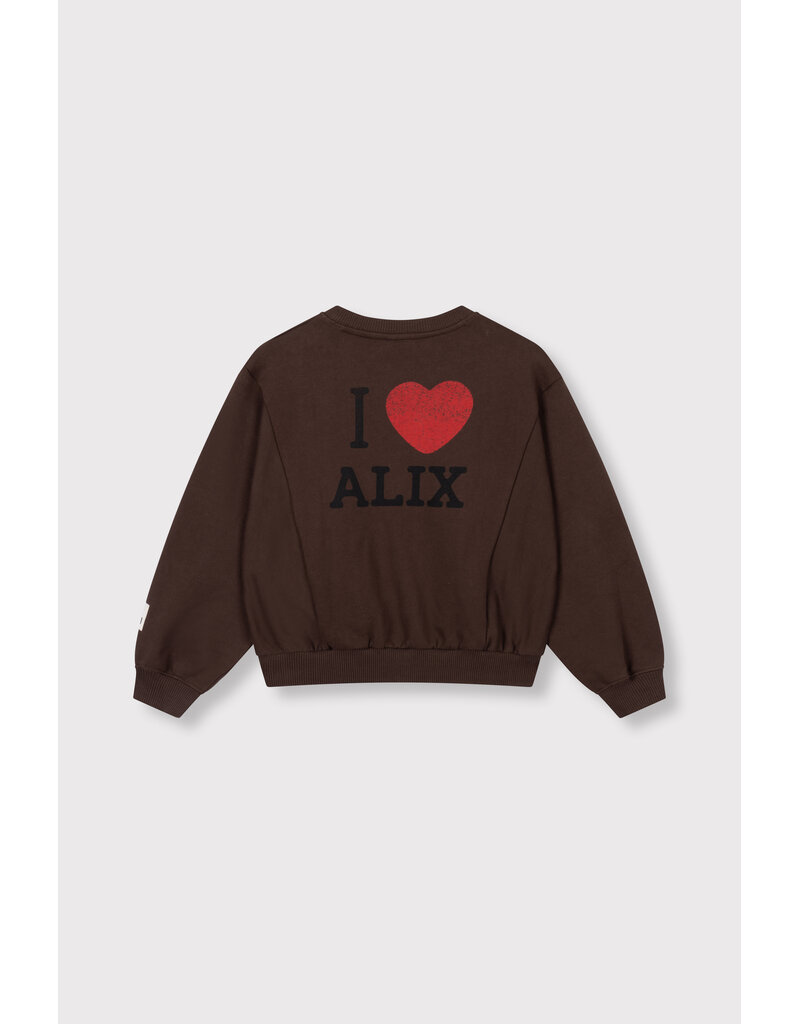 Alix the Label Knitted Batwing Sweater Warm Brown