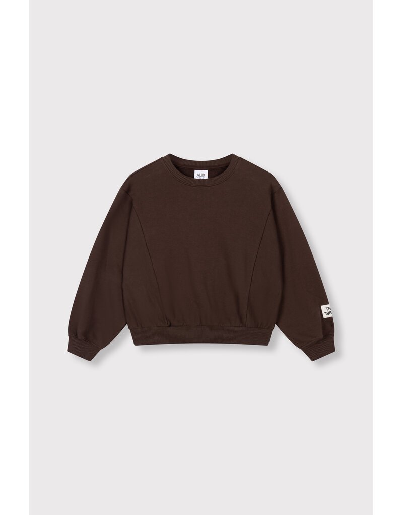 Alix the Label Knitted Batwing Sweater Warm Brown