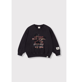 Alix the Label Knitted Eagle Sweater Charcoal Grey