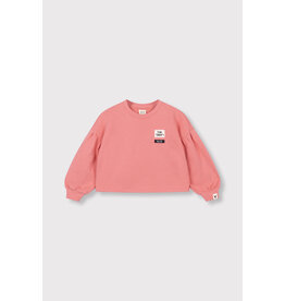 Alix the Label Knitted Cropped Sweater Bright Coral