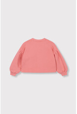 Alix the Label Knitted Cropped Sweater Bright Coral