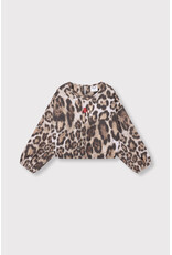 Alix the Label Woven Jaguar Cropped Sweater Animal