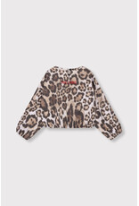 Alix the Label Woven Jaguar Cropped Sweater Animal