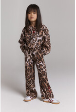 Alix the Label Woven Jaguar Cropped Sweater Animal