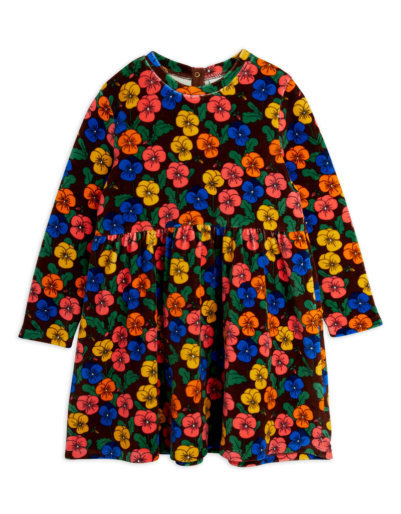 Mini Rodini Violas aop velour dress