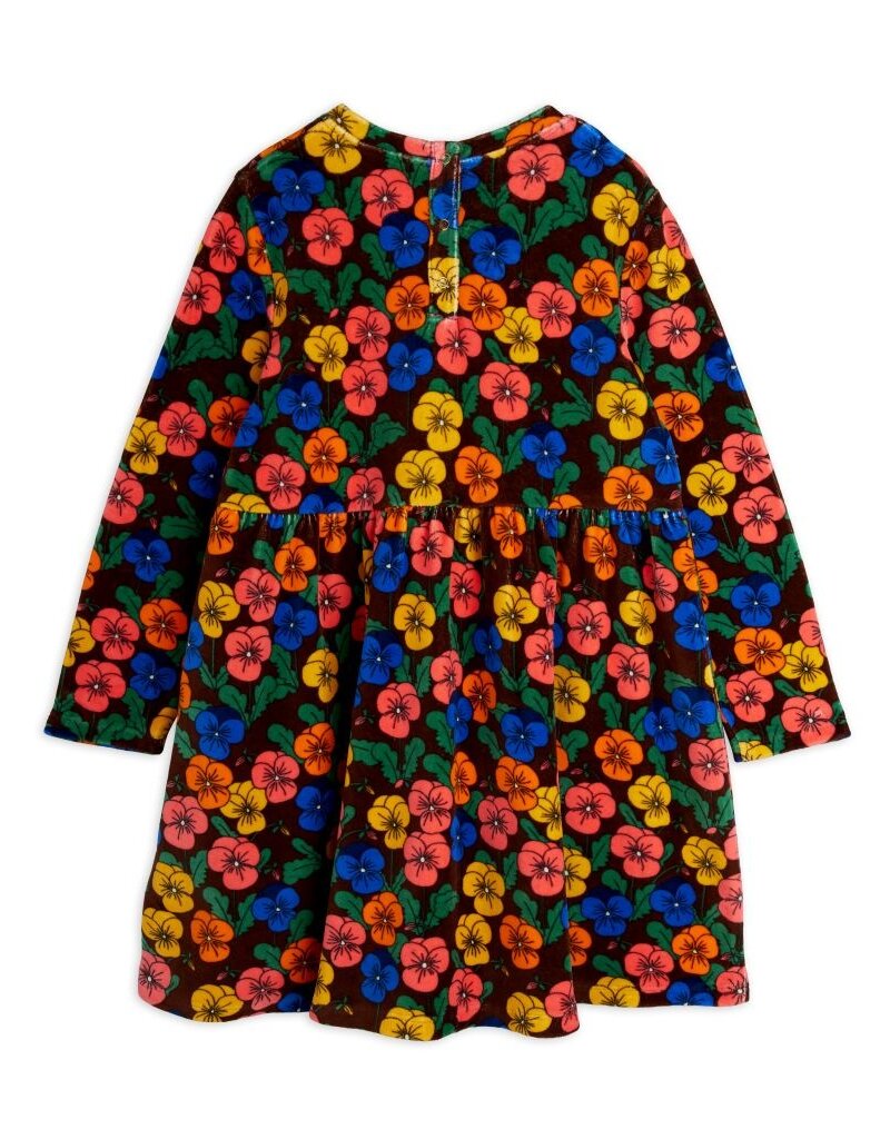 Mini Rodini Violas aop velour dress