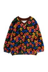 Mini Rodini Violas aop velour sweatshirt multi