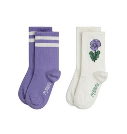 Mini Rodini Viola stripe 2-pack socks