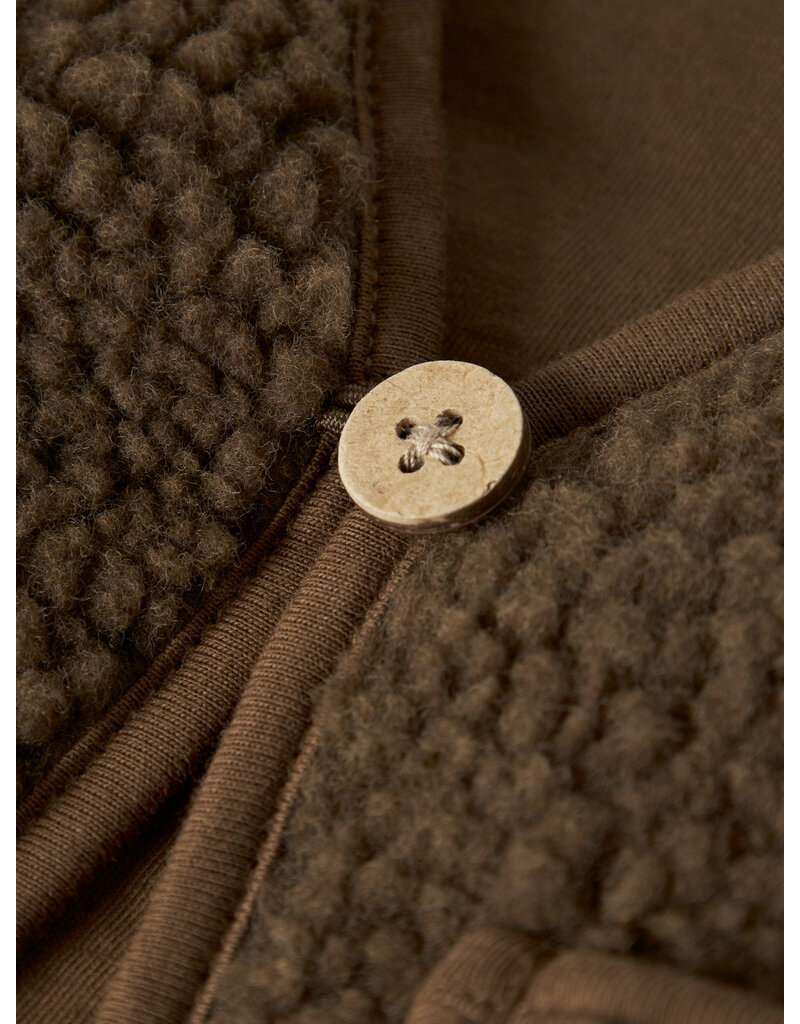 Lil' Atelier Jono Sherpa Vest Teak