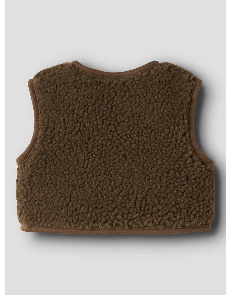 Lil' Atelier Jono Sherpa Vest Teak