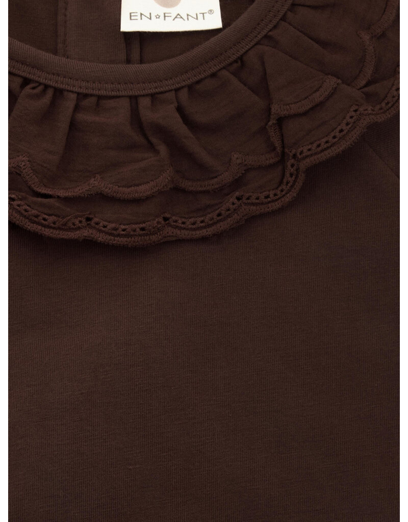 En Fant T-shirt LS Collar Deep Mahogany