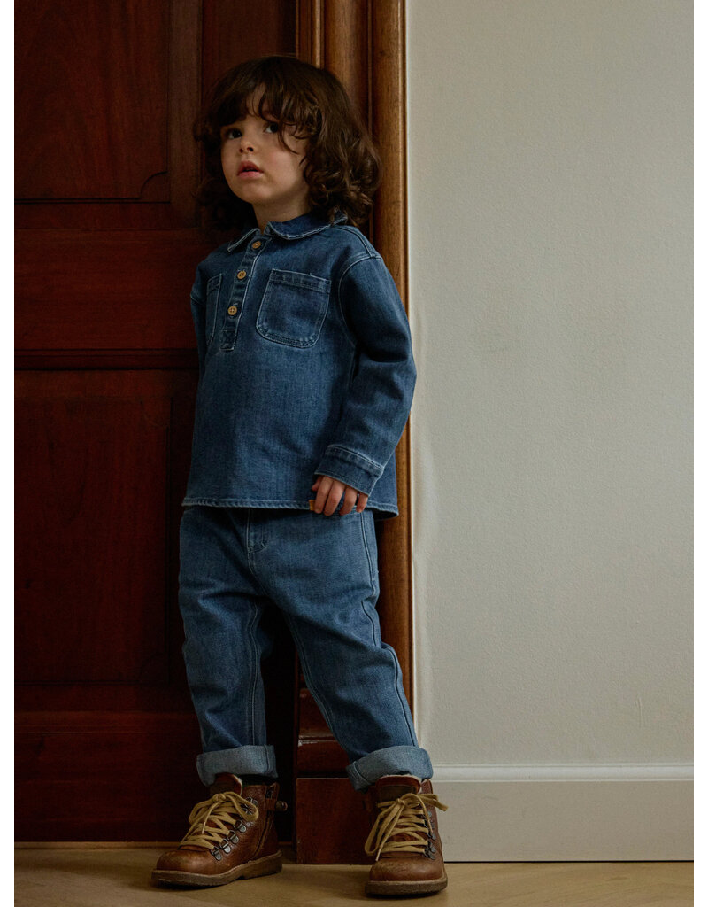Lil' Atelier Obello Loose Jeans Dark Blue Denim