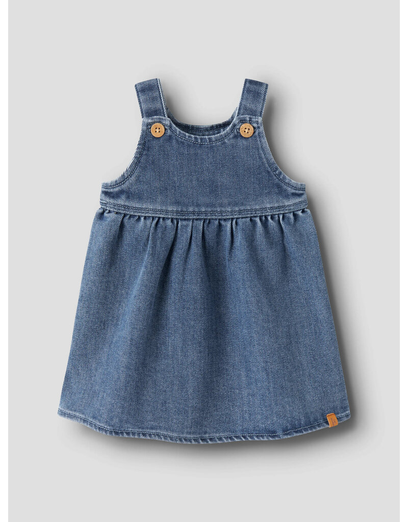Lil' Atelier Obello Loose Denim Dress Baby Dark Blue