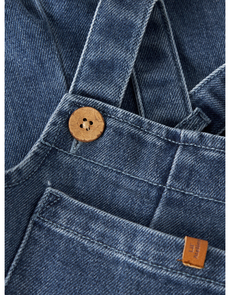 Lil' Atelier Obello Denim Overall Dark Blue