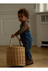 Lil' Atelier Obello Denim Overall Dark Blue