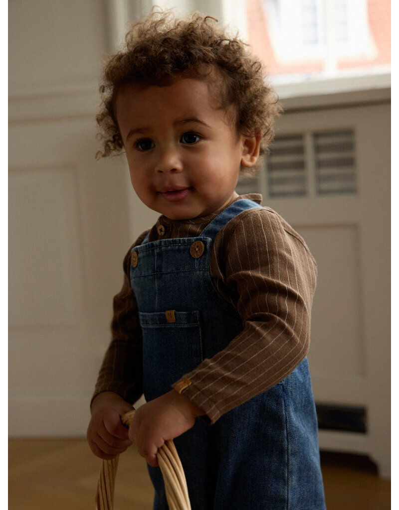Lil' Atelier Obello Denim Overall Dark Blue