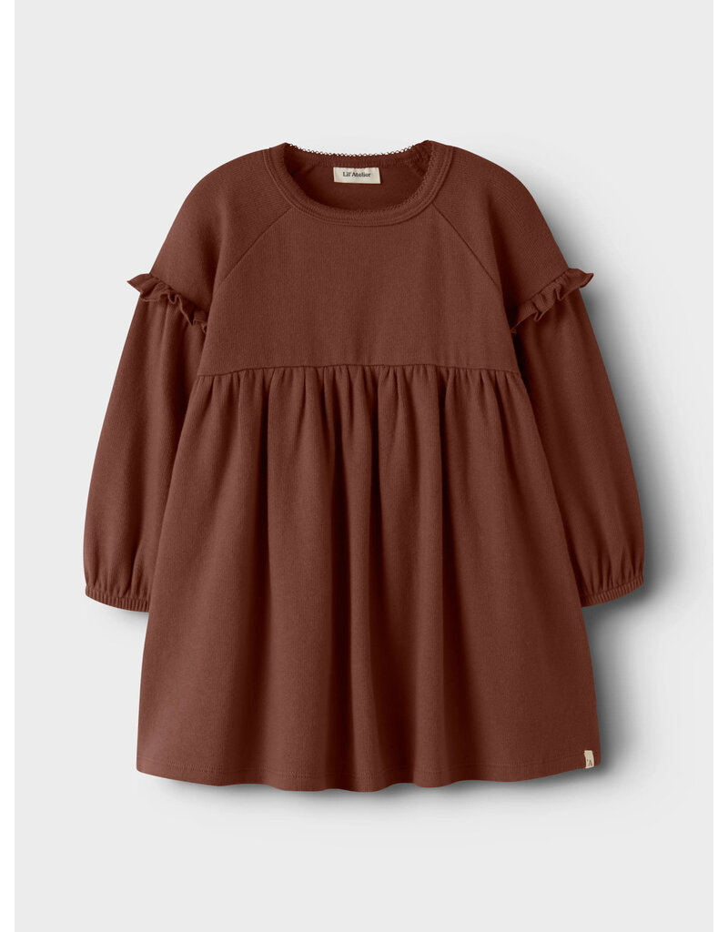 Lil' Atelier Thoro Loose Dress Mahogany