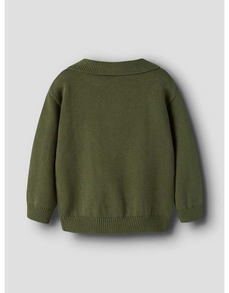 Lil' Atelier Olo Knit Polo Cypress