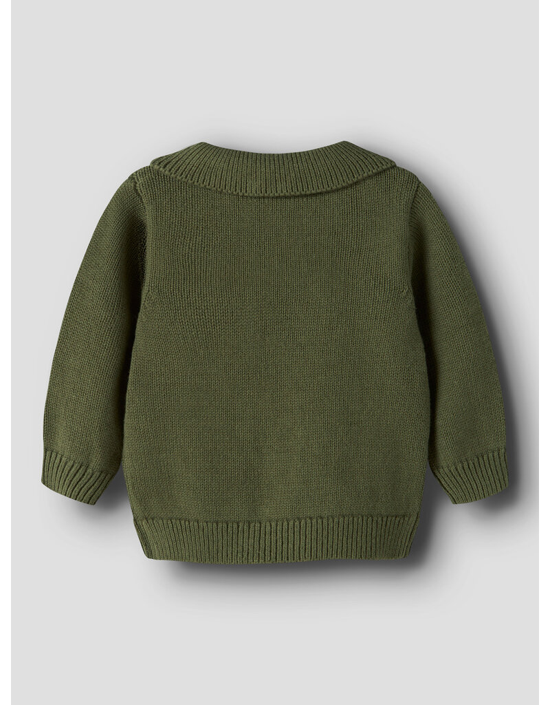 Lil' Atelier Olo Knit Polo Baby Cypress