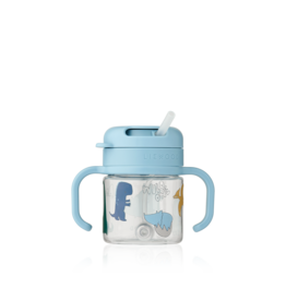 Liewood Kai Tritan Straw Cup 280ml Dino roar Sandy