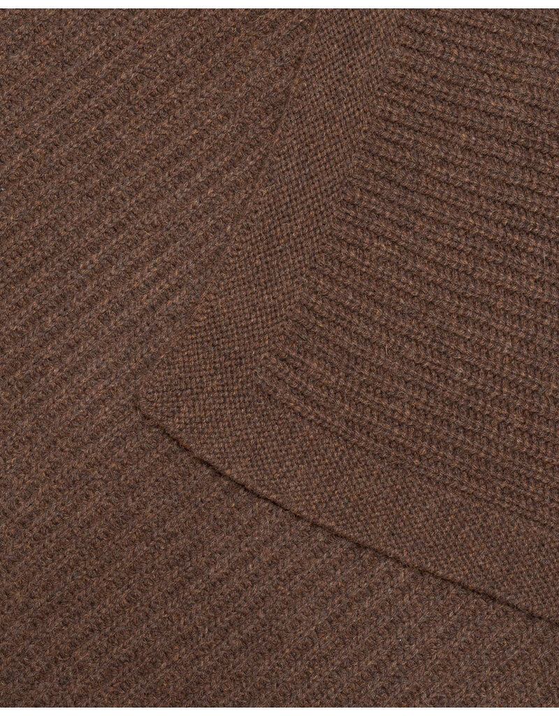 Hvid Blanket Kiki Dark Brown