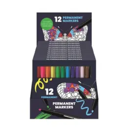 Permanent markers 12stuks