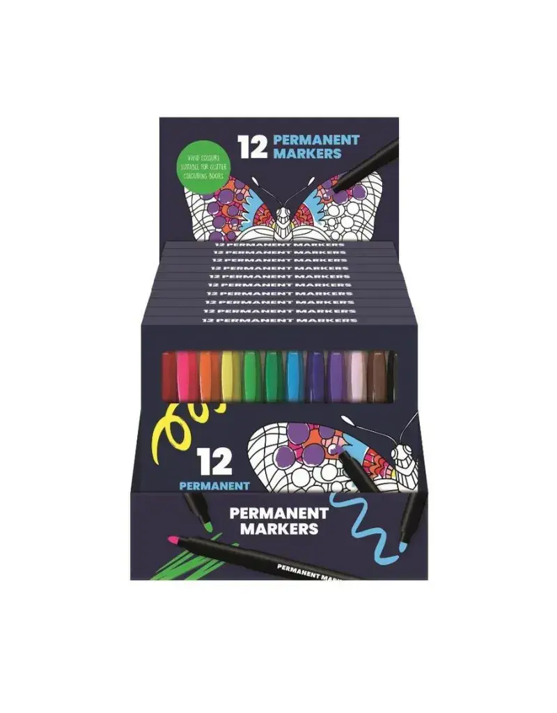 Permanent markers 12stuks