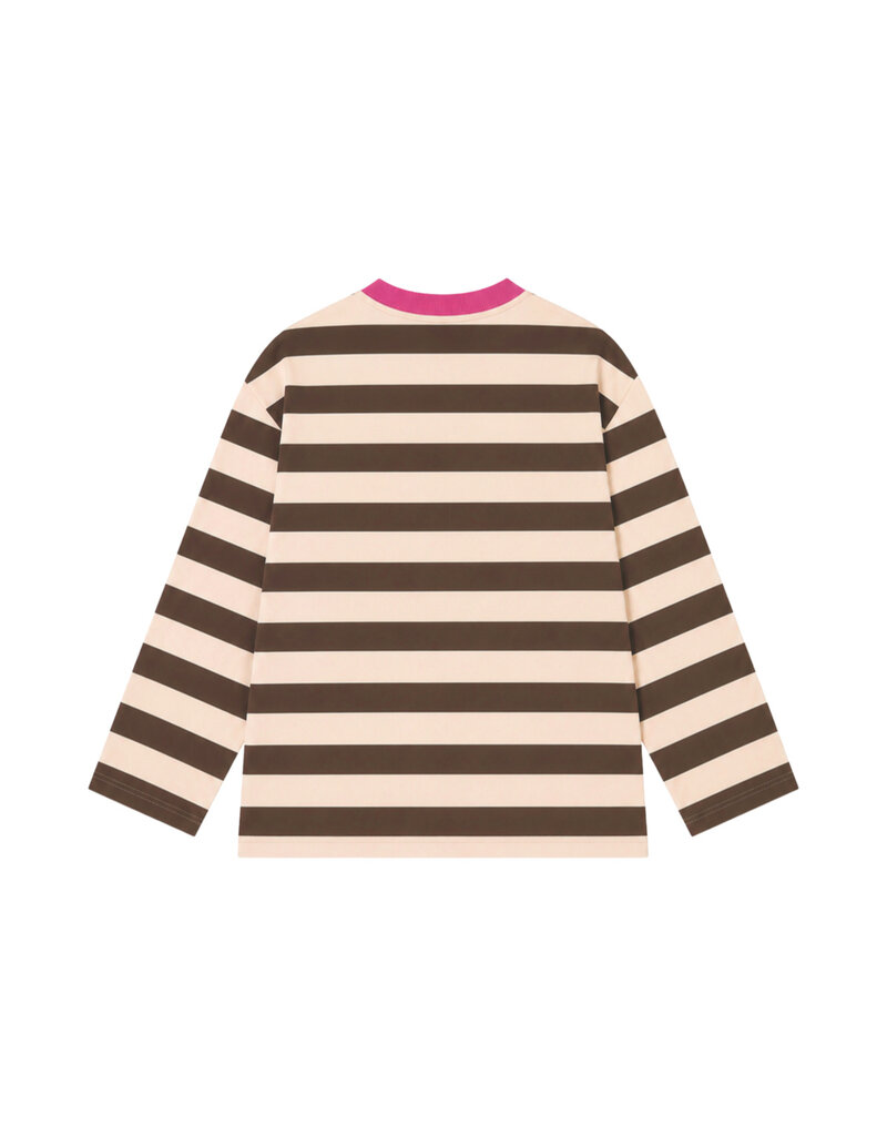 Salty Stitch Skater Tee Stripes Beige/Brown