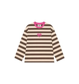 Salty Stitch Skater Tee Stripes Beige/Brown