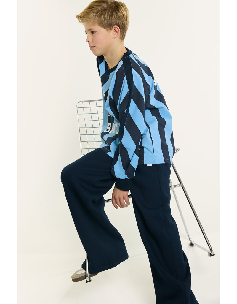 Salty Stitch Sport Tee Stripes Blue