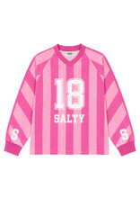 Salty Stitch Sport Tee Stripes Pink