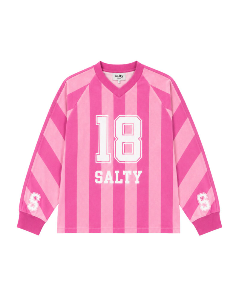 Salty Stitch Sport Tee Stripes Pink