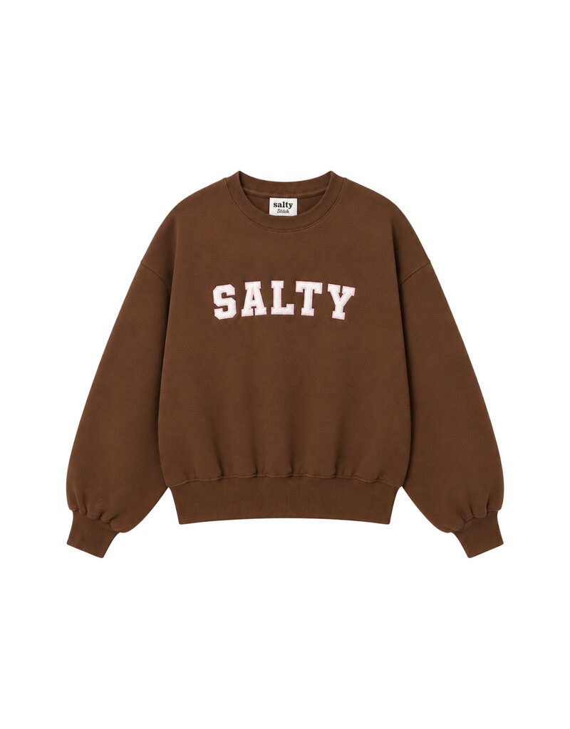 Salty Stitch Balloon Sweater Brown